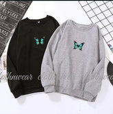 sweatshirt pack of 2 grey and black mid pa blue butterfly